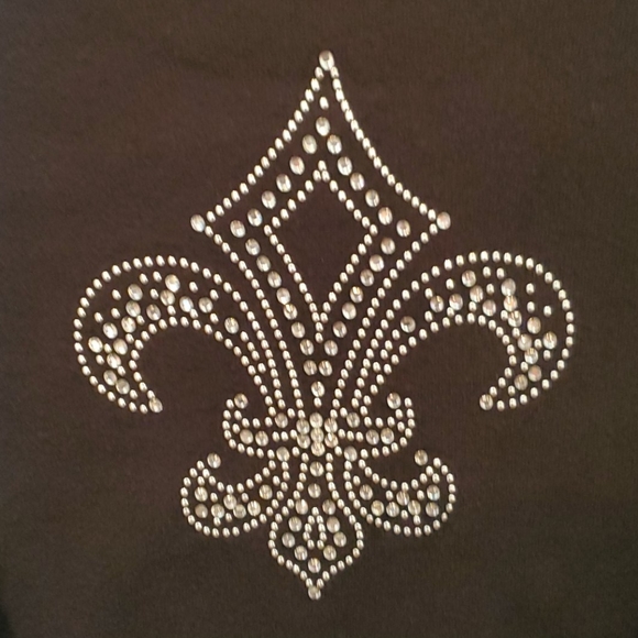 SZ. X-LARGE ANVIL FLEUR DE LIS SWEATER - Picture 2 of 3